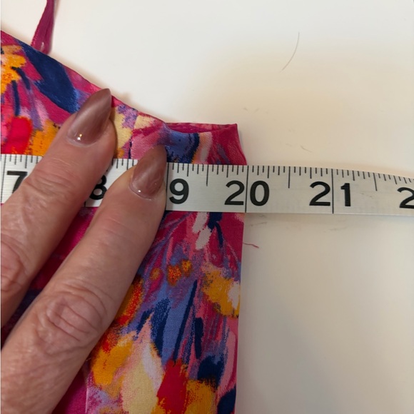 Beautiful Nicole Miller Pink Maxi Dress. Like New. Size L - Picture 10 of 11